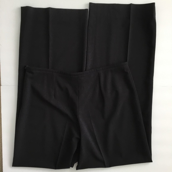 Armani Collezioni Black Slacks Wide Leg Size 14 - Picture 3 of 8